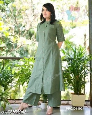 Cotton Khata Co Ord Set Kurta Plazzo