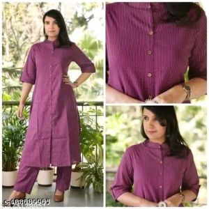 Cotton Khata Co Ord Set Kurta Plazzo
