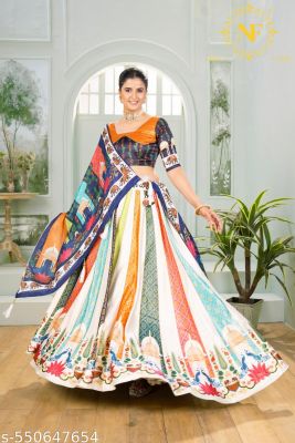 Machine Silk New Navratri Lehenga Choli