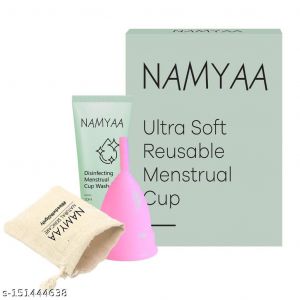Namyaa Ultra Soft Reusable Menstrual Cup Small 16ml For Sensitive Skin Comfortable Leak Proof