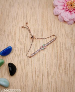 Shyam Enterprise Rose Gold Free Size Braclate For Girls And Women