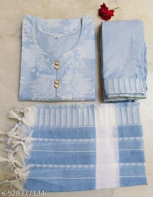 Women Printed Kurti Set