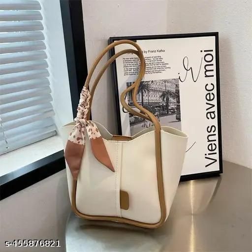 Casual Women's Shoulder Bag In Faux Leather Spacious Tote With 1 Main Compartment