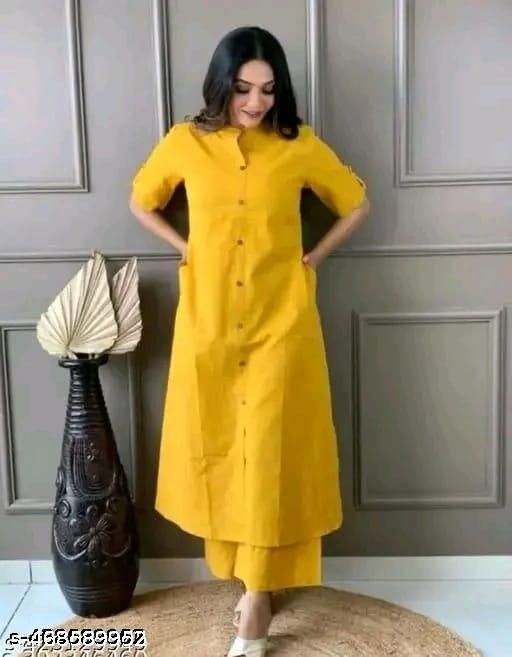 Cotton Khata Co Ord Set Kurta Plazzo