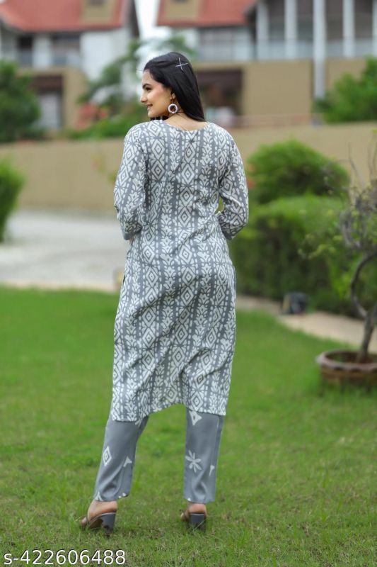 Cotton Kurtis Womens Printed Cotton Kurti Set Kurta Set