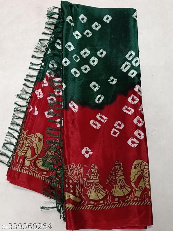 Daily Wear Sareebandhej Crystal Women Saree Bandhni Bandhej Bandhni Special Saree Patola Saree