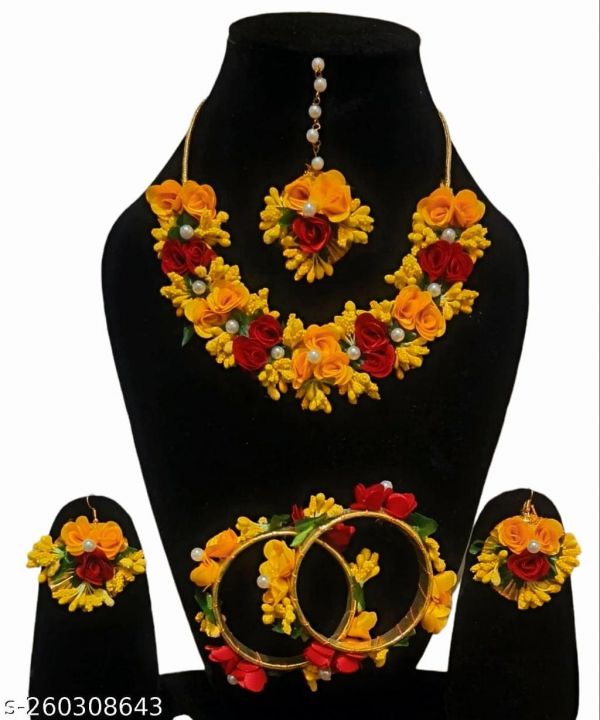 Haldi jewellery set