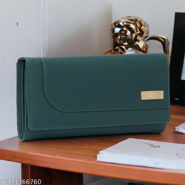 Hand Wallet For Women Stylish Clutch Foux Leather Purse With Card Slots Phone Pocket For College And Office
