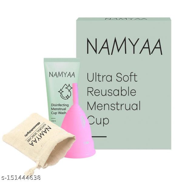 Namyaa Ultra Soft Reusable Menstrual Cup Small 16ml For Sensitive Skin Comfortable Leak Proof