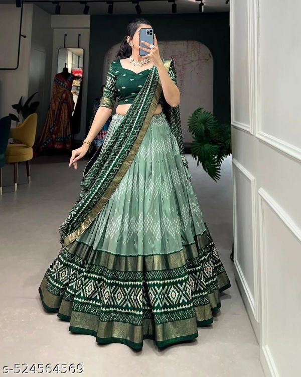Patola Lehenga Choli 2025 Premium Lahengha Choli Raas Garba Chaniya Choli