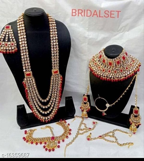 Red Bridal Jewellery Set