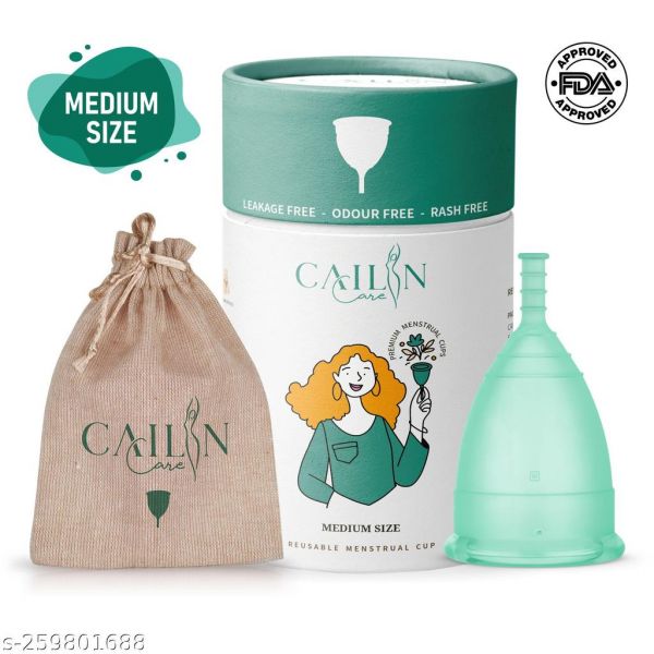 Size Medium 100 Medical Grade Silicone Reusable Menstrual Cup