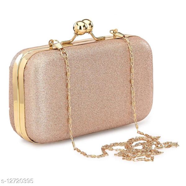 Trendy Womens Beige Resin Clutch