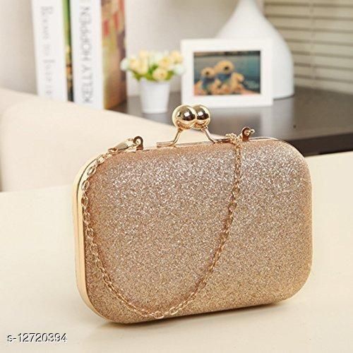Trendy Womens Golden Resin Clutch