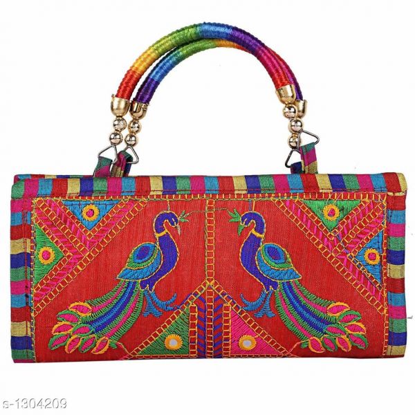 Trendy Womens Multicolor Clutch