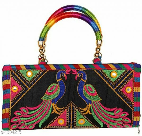 Trendy Womens Multicolor Clutch