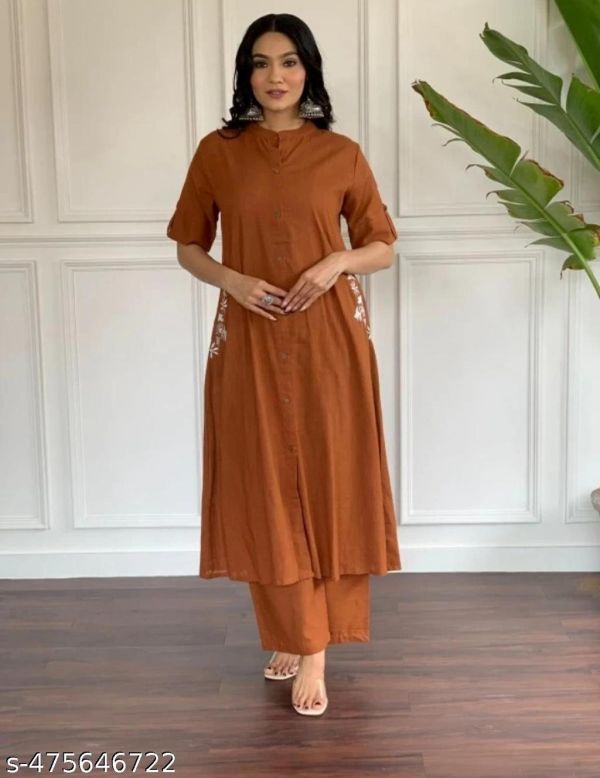 Women A Line Kurta Pant Set
