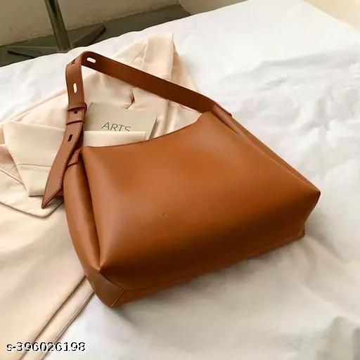Women Tote Bag Faux Leather Handbags Casual Ladies Shoulder Bags For Shopping. With 1 Big Compartment