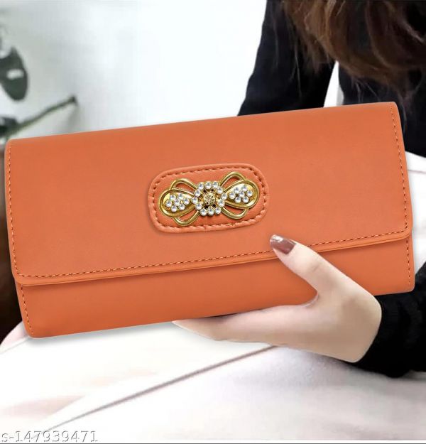Womens And Girls Synthetic Pu Leather Mobile Hand Clutch Handbag Handwallet Purses