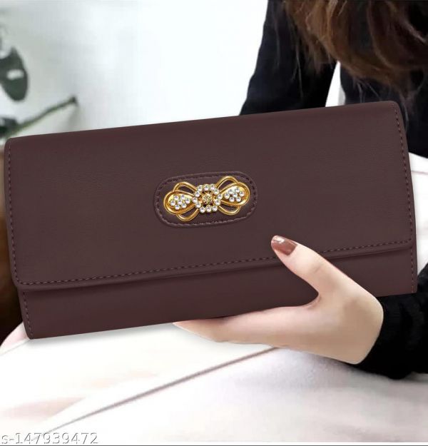 Womens And Girls Synthetic Pu Leather Mobile Hand Clutch Handbag Handwallet Purses