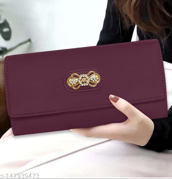 Womens And Girls Synthetic Pu Leather Mobile Hand Clutch Handbag Handwallet Purses