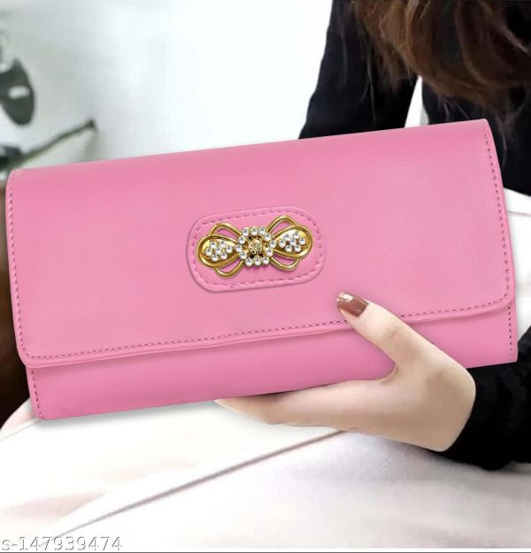 Womens And Girls Synthetic Pu Leather Mobile Hand Clutch Handbag Handwallet Purses